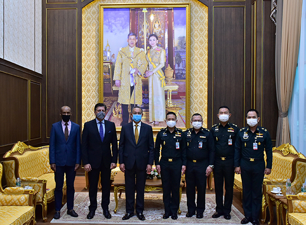 ๒ ธ.ค.๖๓ พล.ท.คงชีพ ตันตระวาณิชย์ จก.วท.กห. ให้การต้อนรับเอกอัครราชทูตสาธารณรัฐแอฟริกาใต้ ประจําประเทศไทย