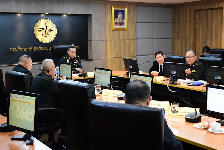 ๒๙ พ.ค.๖๒ การประชุมหารือแนวทางการวิจัยสารเคมีดับเพลิงจากเครื่องยิงของกองทัพ