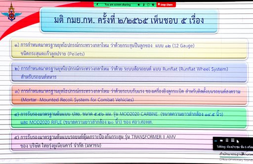 ๓๑ ม.ค.๖๖ การประชุม กมย.กห. ครั้งที่ ๑/๒๕๖๖