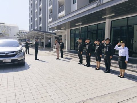๒๓ ก.พ.๖๙ จก.วท.กห. รับฟังบรรยายสรุปการพัฒนาพื้นที่ชาย อาคารที่พักอาศัย สป. พื้นที่บางจาก