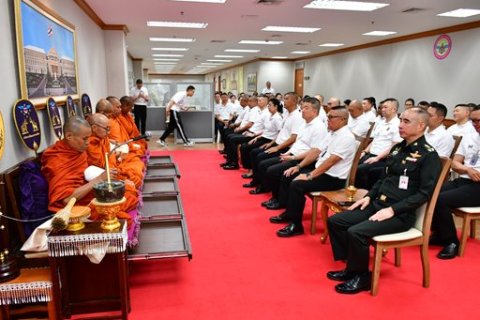 ๙ เม.ย.๖๙ จก.วท.กห. เป็นประธานในพิธีเจริญพระพุทธมนต์
