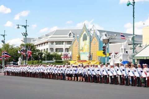 ๑๓ มิ.ย.๖๙ จก.วท.กห. และข้าราชการ วท.กห. ร่วมส่งเสด็จสู่สวรรคาลัย สมเด็จพระเจ้าลูกเธอ เจ้าฟ้าพัชรกิติยาภา นเรนทิราเทพยวดี กรมหลวงราชสาริณีสิริพัชร มหาวัชรราชธิดา