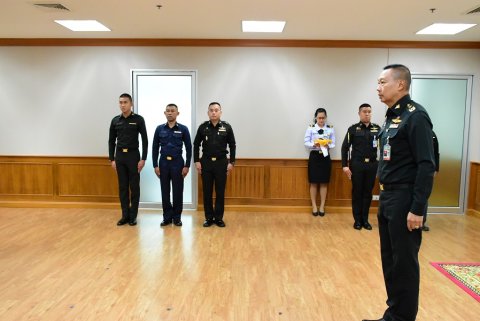 ๒๒ ก.ค.๖๒ พิธีประดับเครื่องหมายยศนายทหารสัญญาบัตรและนายทหารประทวน