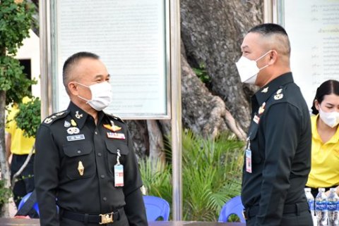 ๑๙ ก.พ.๖๖ จก.วท.กห.และกำลังพล เข้าร่วมพิธีสวดมนต์ เพื่อถวายเป็นพระราชกุศลฯ