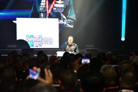 ๖ พ.ย.๖๖ จก.วท.กห. ร่วมพิธีเปิดงาน Defense and Security 2023 และ รมว.กห. เยี่ยมชม บูธ กห.